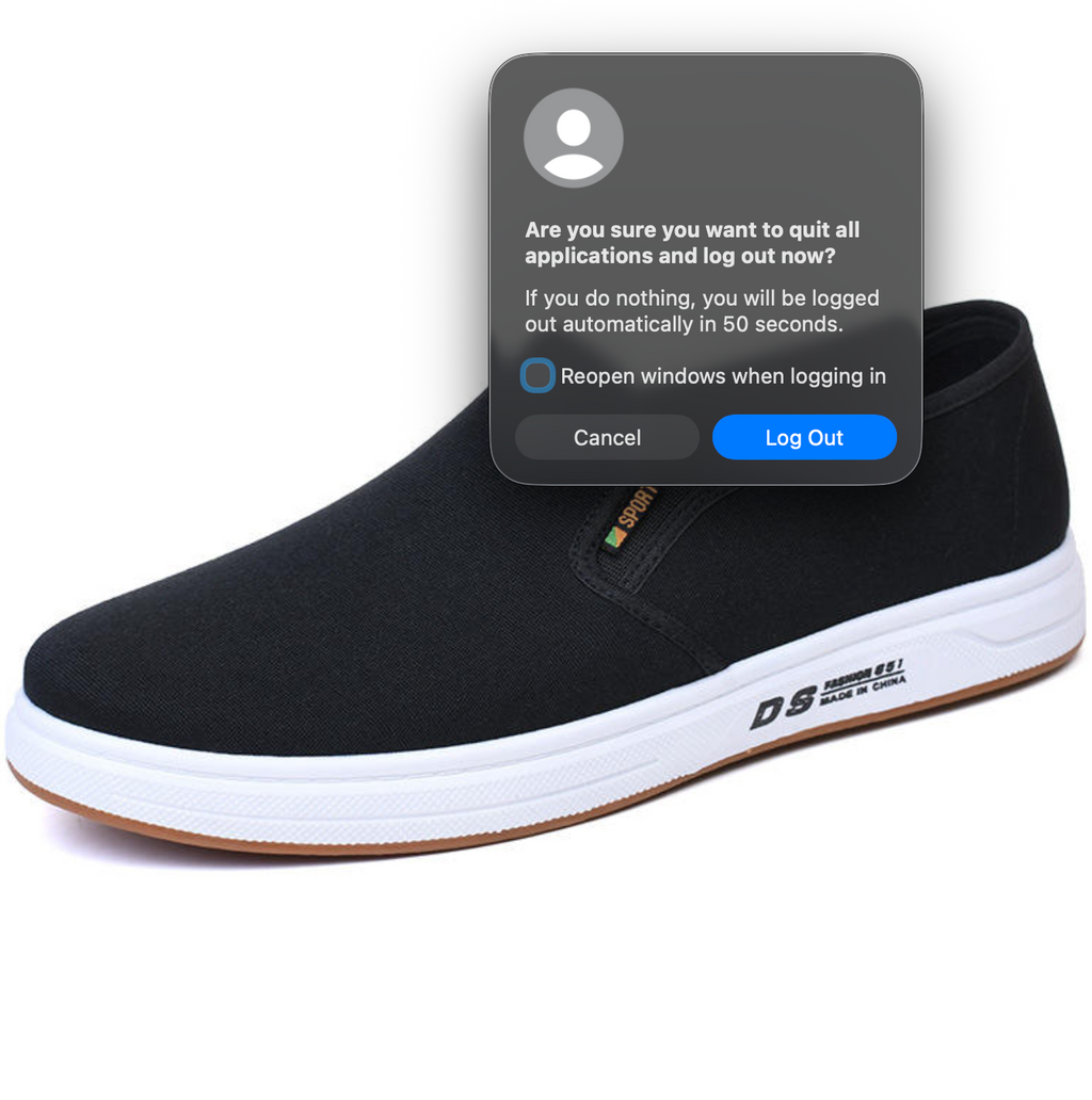 Men’s Solid Colour Breathable Cloth Shoes