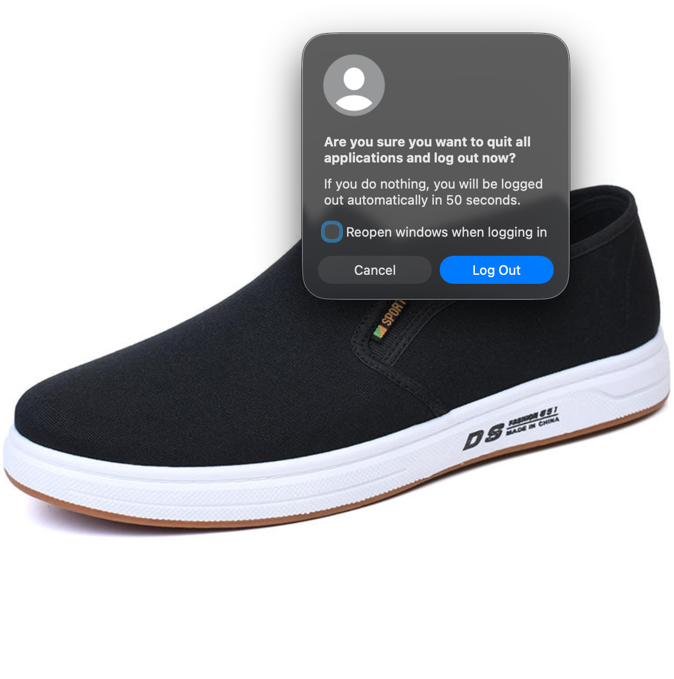 Men’s Solid Colour Breathable Cloth Shoes