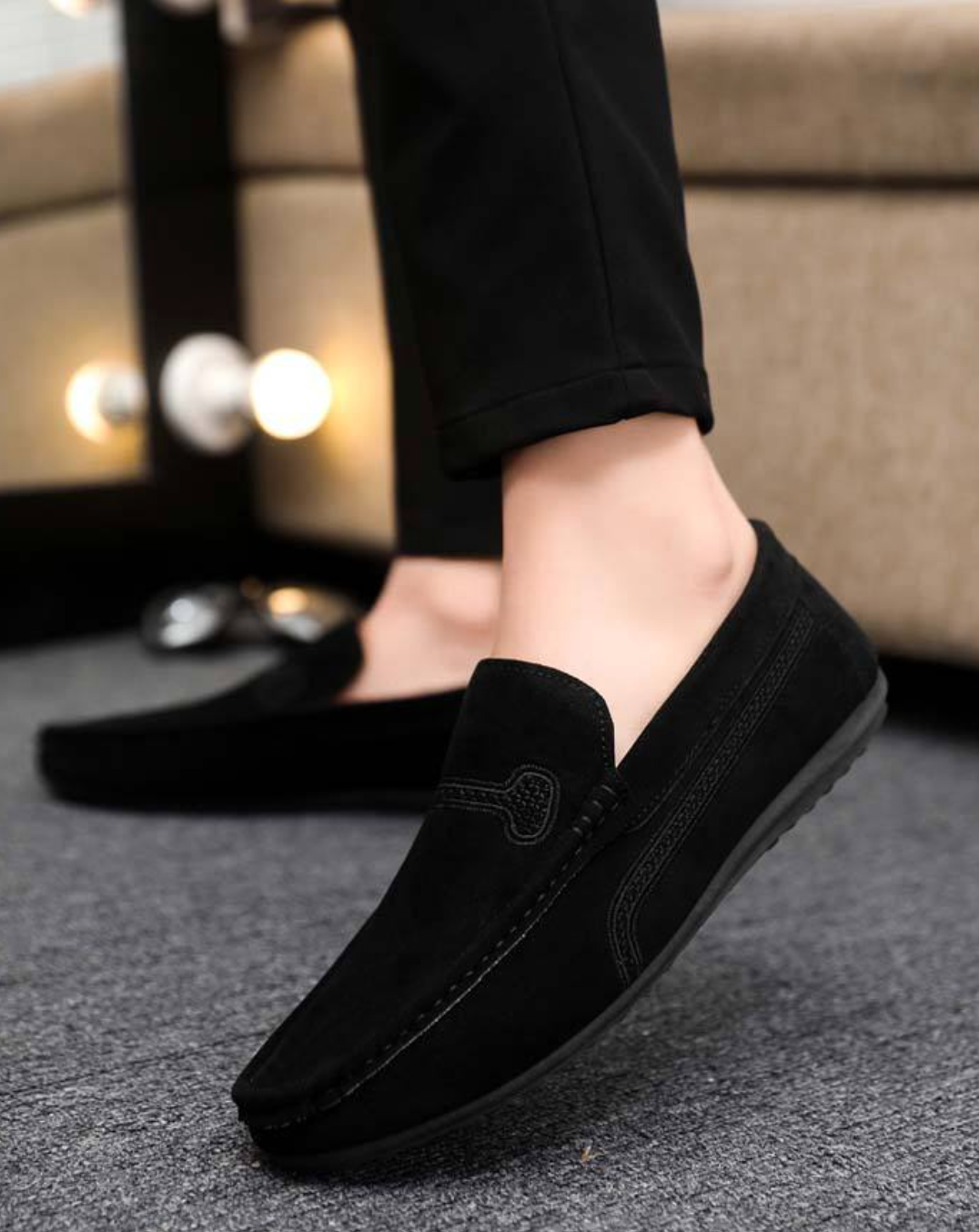Men’s Fashion Leather Loafer Sneakers